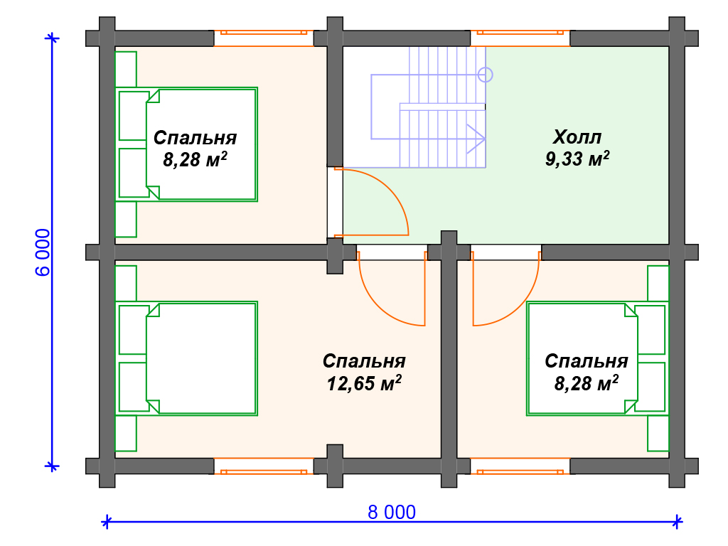 На какой высоте делается план этажа